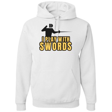 I Play With Swords Unisex Gildan Heavy Blend Hoodie