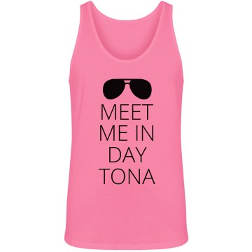Daytona Spring Break Junior Fit Bella 1x1 Rib Ringer Tee