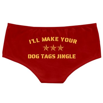 Military Dog Tags Jingle Bella Hotshort