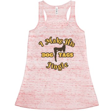 Jingle, Jingle! Junior Fit Bella Longer Length 1x1 Rib Tank Top