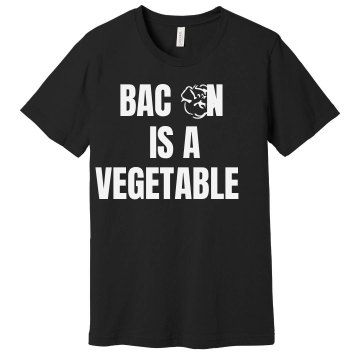 Bacon is a Veggie Unisex Basic Gildan Heavy Cotton Crew Neck Tee