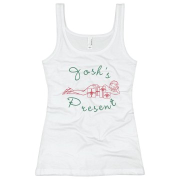 Josh's Christmas Present Junior Fit Basic Bella 2x1 Rib Tank Top