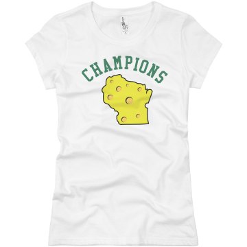 Champions In Wisconsin Junior Fit Basic Bella Favorite Tee