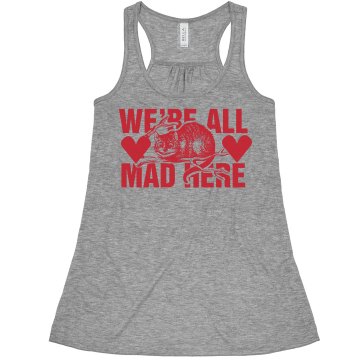 We're All Mad Here Misses Bella Flowy Boxy Lightweight Crop Tank