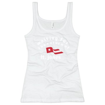 Waiting For The Return Junior Fit Bella Longer Length 1x1 Rib Tank Top
