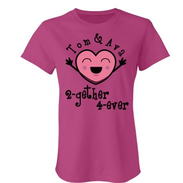 2-gether, 4ever Junior Fit Bella Sheer Longer Length Rib Tee