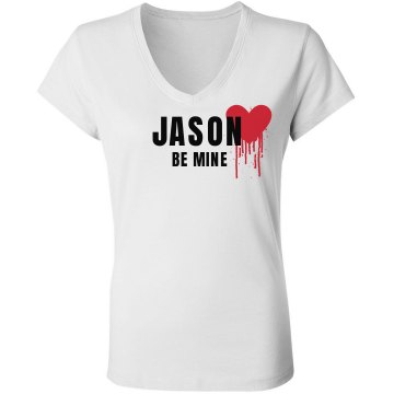 Jason Be Mine Junior Fit Bella Sheer Longer Length Rib V-Neck Tee 
