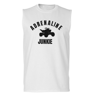 Adrenaline Junkie Unisex Gildan Ultra Cotton Sleeveless Tee