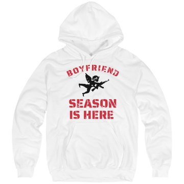 Boyfriend Season Is Here Unisex Hanes Ultimate Cotton Heavyweight Hoodie