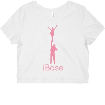 iBase Cheer Tee Misses Bella Flowy Boxy Lightweight Crop Tee