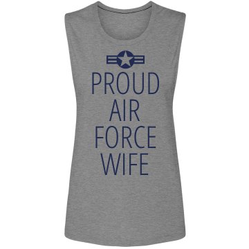Proud Air Force Wife Unisex Hanes Ultimate Cotton Heavyweight Hoodie