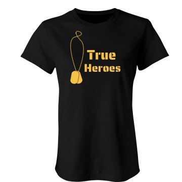 True Heroes  Junior Fit Bella Sheer Longer Length Rib Tee