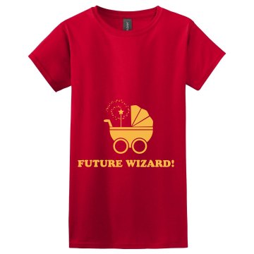 Future Wizard Maternity Misses Relaxed Fit Gildan Heavy Cotton Tee