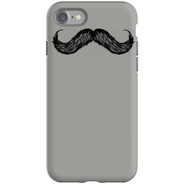 Mustache iPhone Case Rubber iPhone 4 & 4S Case Black