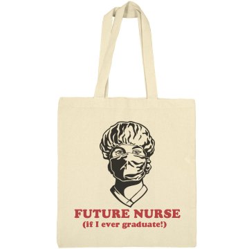 Future Nurse Tote Liberty Bags Canvas Bargain Tote Bag