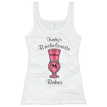 Bachelorette Babe Tank Junior Fit Bella Sheer Longer Length Rib Tank Top