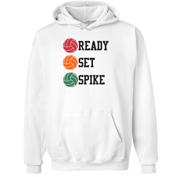 Ready Set Spike Unisex Hanes Ultimate Cotton Heavyweight Hoodie