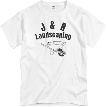 Wheelbarrow Landscaping Unisex Basic Gildan Heavy Cotton Crew Neck Tee