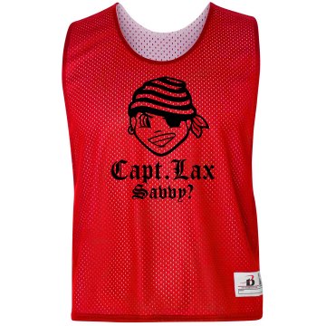 Captain Lax Pinnie Badger Sport Lacrosse Reversible Practice Pinnie