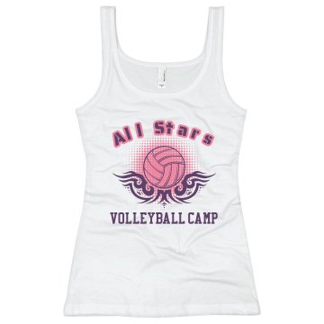 All Stars Volleyball Camp Junior Fit Soffe 2x1 Rib Tank Top