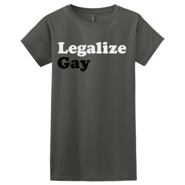 Legalize Gay Purple Misses Relaxed Fit Gildan Ultra Cotton Tee