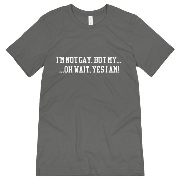Gay Rights Oh Wait Unisex Canvas Jersey Tee