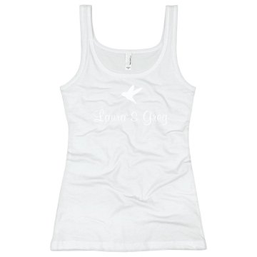 Laura & Greg Love Junior Fit Bella Sheer Longer Length Rib Tank Top