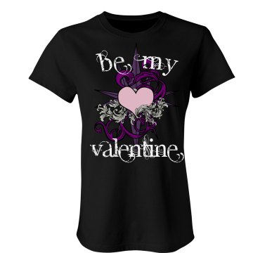 Be My Valentine Junior Fit Bella Sheer Longer Length Rib Tee