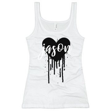 I Love Jason Junior Fit Bella Sheer Longer Length Rib Tank Top