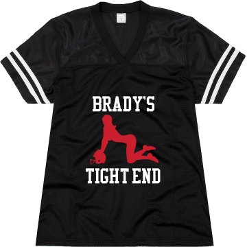 Brady's Tight End Junior Fit Augusta Replica Football Jersey