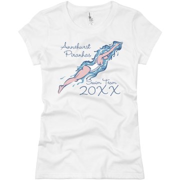 Swim Team 2013 Junior Fit Basic Bella Favorite Tee