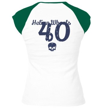 Derby Princess w/ Back Junior Fit Bella 1x1 Rib Ringer Tee