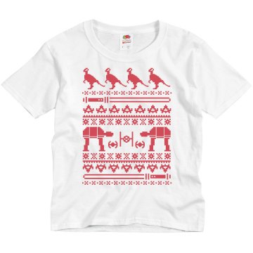 The Sweater Strikes Back Youth Basic Gildan Heavy Cotton Crew Neck Tee