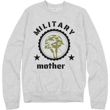 Marine Mom Sweatshirt Unisex Hanes Crew Neck Sweatshirt