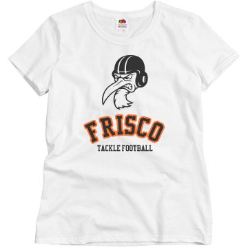 Frisco Tackle Football Misses Relaxed Fit Basic Gildan Ultra Cotton Tee
