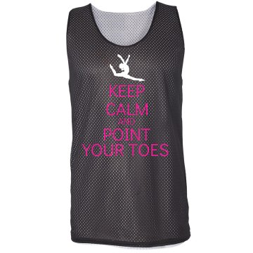 Point Your Toes Pinnie Badger Sport Mesh Reversible Tank