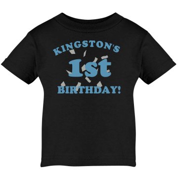 Baby's 1st Birthday Infant Rabbit Skins Lap Shoulder Tee