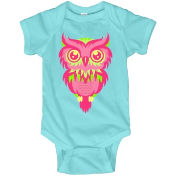 Owl Onesie Infant Rabbit Skins Lap Shoulder Creeper