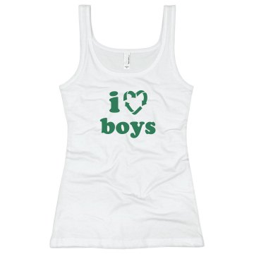 I Recycle Boys Junior Fit Bella Sheer Longer Length Rib Tank Top