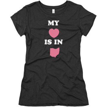 My Heart Is In Junior Fit Bella Sheer Longer Length Jersey 2-in-1 Tee