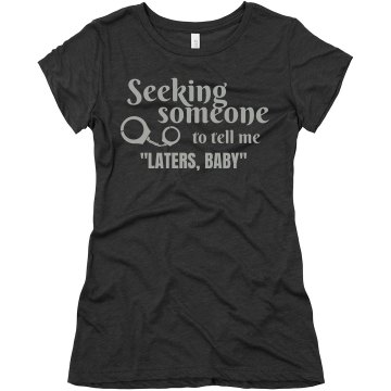 Seeking Someone Junior Fit Bella 1x1 Rib V-Neck Tee