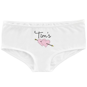 Tim's Valentine Love Bella Contrast Satin Trim Thong