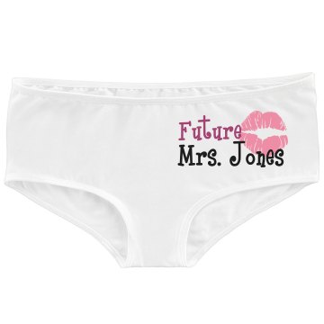 Future Mrs Hot Short Bella White Basic Hotshort