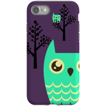Night Owls iPhone 4 Rubber iPhone 4 & 4S Case Black