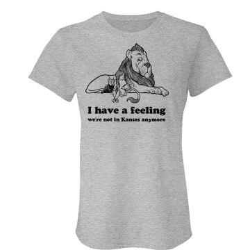 I Have A Feeling Junior Fit American Apparel Fine Jersey Tee