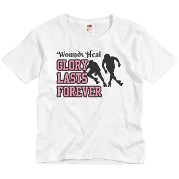 Glory Lasts Forever Youth Basic Gildan Heavy Cotton Crew Neck Tee
