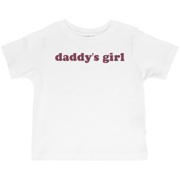 Daddy's Girl Tee Infant Rabbit Skins Lap Shoulder Tee