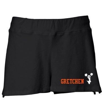 Go Tigers Cheer w/ Back Junior Fit Bella Fitness Shorts