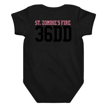 Mommy Loves Roller Derby Infant Rabbit Skins Lap Shoulder Creeper