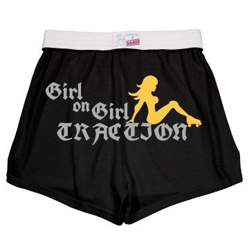 Girl Traction w/ Back Junior Fit Soffe Cheer Shorts